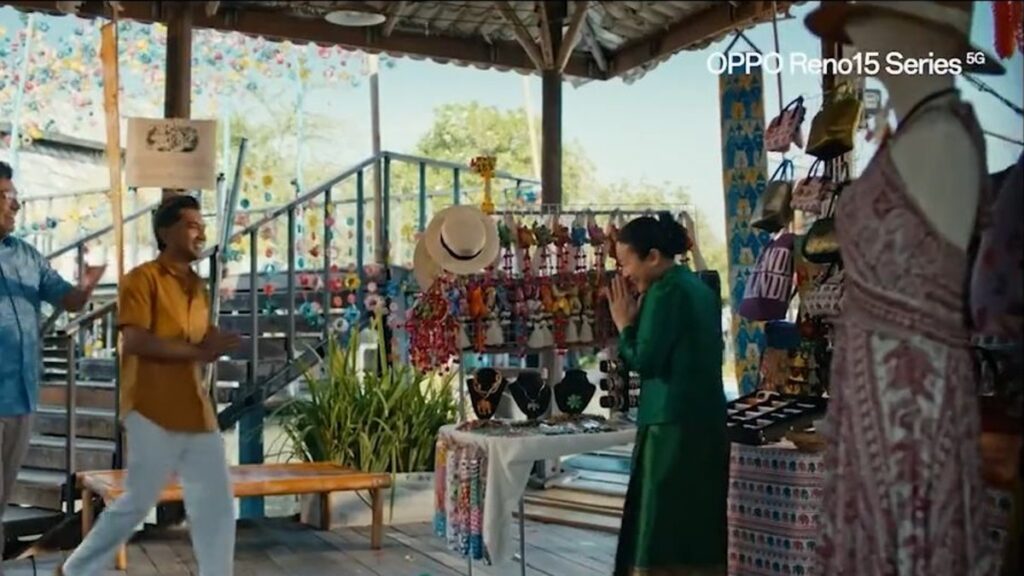 Market scene from the Oppo Reno15 TVC, shot on location in Thailand by Scarlet Production