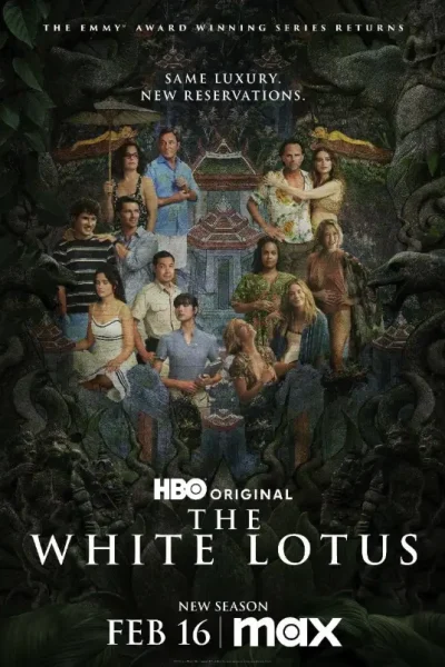 Official cover image for The White Lotus Season 3, filmed in Thailand.